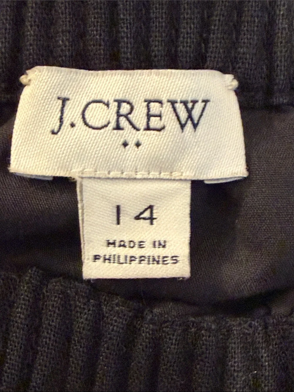 J. Crew Black Elastic Waist Mini Skirt